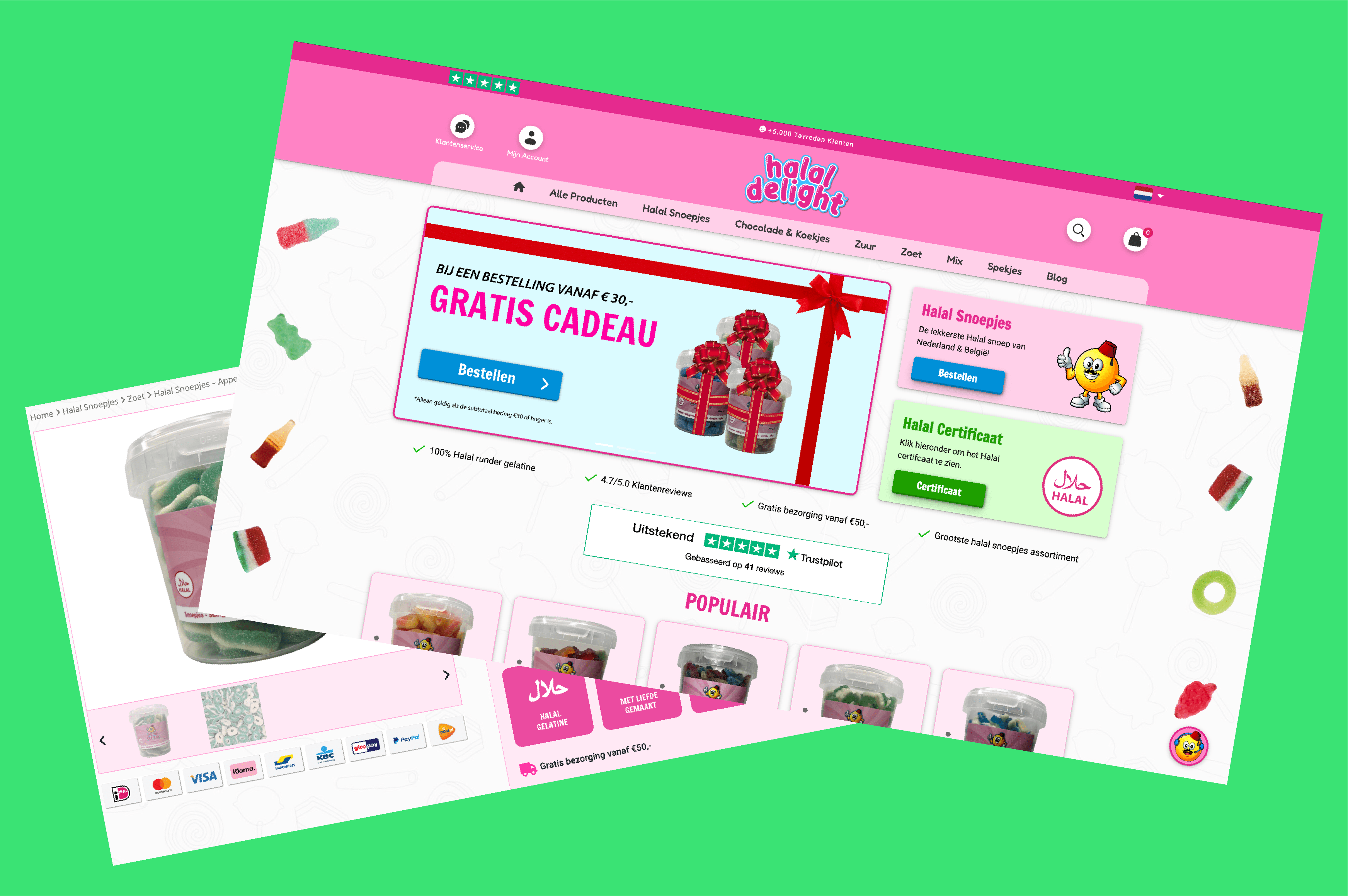 Website van Halal Delight